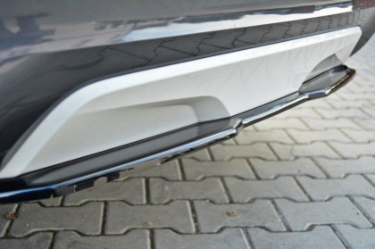 Difuzor zadního nárazníku BMW X4 M-PACK (F26) 2014 - bez žeber carbon look