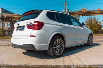 Prahové lišty BMW X3 F25 M-Pack Facelift 2014- 2017 černý lesklý plast