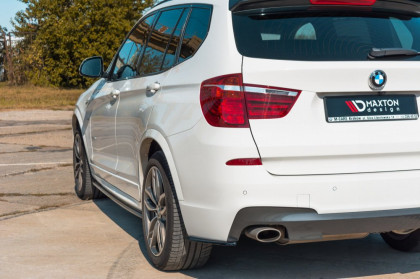 Splittery zadní boční BMW X3 F25 M-Pack Facelift 2014- 2017 černý lesklý plast