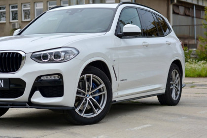 Prahové lišty BMW X3 G01 M-PACK 2018- černý lesklý plast