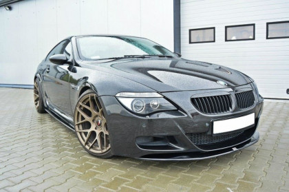 Spojler pod přední nárazník lipa V.1 BMW M6 E63 2005- 2010  černý lesklý plast