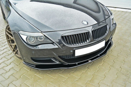 Spojler pod přední nárazník lipa V.2 BMW M6 E63 2005- 2010  černý lesklý plast