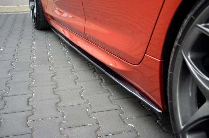 Prahové lišty BMW M6 GRAN COUPÉ (F06) 2012- 2014 černý lesklý plast