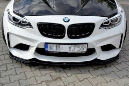 Spojler pod přední nárazník lipa BMW M2 (F87) COUPÉ (2016 - ) černý lesklý plast