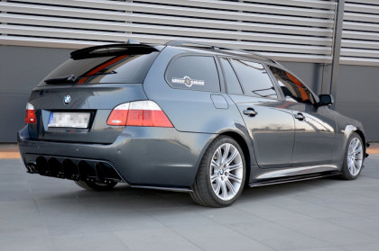 Splittery zadní boční BMW 5 E60/E61 M-PACK 2003 - 2010 černý lesklý plast