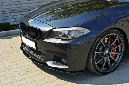 Spojler pod přední nárazník lipa V.2 BMW 5 F10 M-PACK / F11 2011 - carbon look