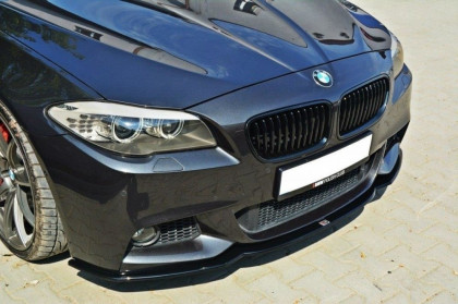 Spojler pod přední nárazník lipa V.2 BMW 5 F10 M-PACK / F11 2011 - carbon look