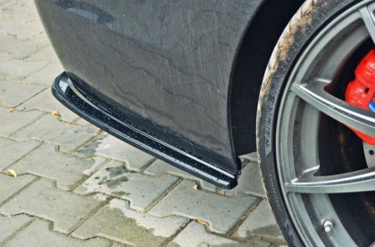 Splittery zadní boční BMW 5 F11 sedan M-PACK (2011-) s double duplexem černý lesklý plast