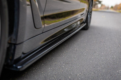 Prahové lišty BMW 5 G30/ G31 M-Pack 2017- černý lesklý plast
