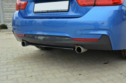 Difuzor zadního nárazníku BMW 4 F32 M-PACK 2013 - bez žeber matný plast
