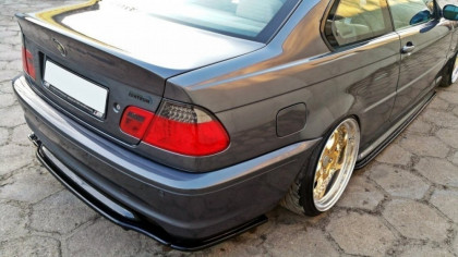 Difuzor zadního nárazníku BMW 3 E46 Coupe Mpack 1999-2003 černý lesklý plast