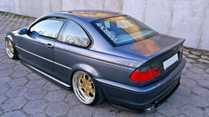 Difuzor zadního nárazníku BMW 3 E46 Coupe Mpack 1999-2003 černý lesklý plast