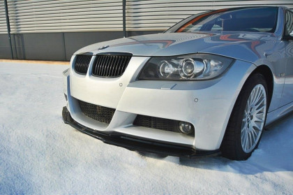 Spojler pod přední nárazník lipa BMW 3 E90 MPACK 2004- 2008  černý lesklý plast