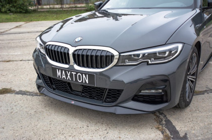 Spojler pod přední nárazník lipa V.1 BMW 3 G20 M-pack 2019- černý lesklý plast