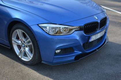 Spojler pod přední nárazník lipa BMW 3-SERIES F30 FL SEDAN M-SPORT (2015-2018) černý lesklý plast