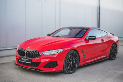 Spojler pod přední nárazník lipa V.1 Bmw M850i G15 2018 - černý lesklý plast