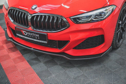 Spojler pod přední nárazník lipa V.2 Bmw M850i G15 2018 - černý lesklý plast