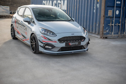 Spojler pod nárazník lipa V.3 Ford Fiesta Mk8 ST černý lesklý plast