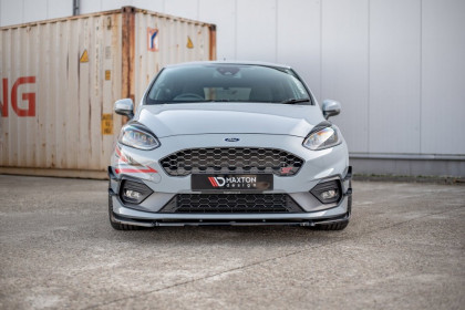 Spojler pod nárazník lipa V.4 Ford Fiesta Mk8 ST černý lesklý plast