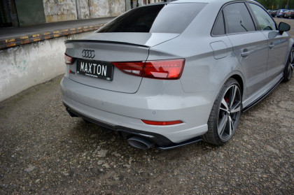 Splittery zadní boční Audi RS3 8V FL Sedan 17- carbon look