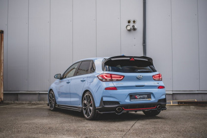 Difuzor zadního nárazníku Hyundai I30 N Hatchback Mk3 černý lesklý plast