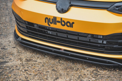 Spojler pod nárazník lipa V.2 VW Golf 8 2019- černý lesklý plast