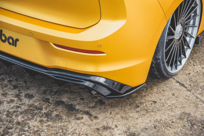 Splittery zadní boční VW Golf 8 2019- carbon look