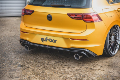 Difuzor zadního nárazníku VW Golf 8 2019 - GTI Look černý lesklý plast