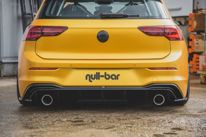Difuzor zadního nárazníku VW Golf 8 2019 - GTI Look černý lesklý plast