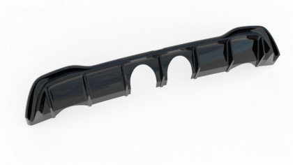 Difuzor zadního nárazníku VW Golf 8 2019 - R32 Look černý lesklý plast