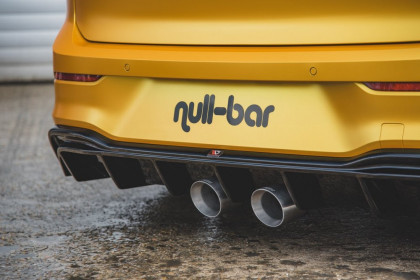 Difuzor zadního nárazníku VW Golf 8 2019 - R32 Look + výfuk carbon look