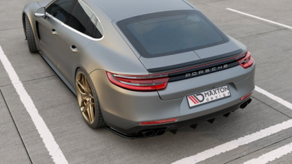 Difuzor zadního nárazníku Porsche Panamera Turbo / GTS 971 černý lesklý plast