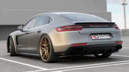 Splittery zadní boční Porsche Panamera Turbo / GTS 971 černý lesklý plast