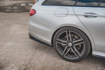 Splittery zadní boční Mercedes-Benz E63 AMG kombi S213 černý lesklý plast