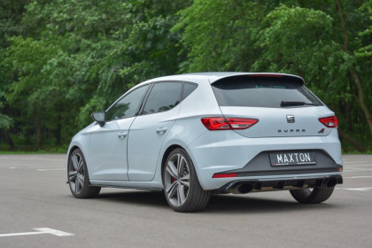 Difuzor zadního nárazníku Seat Leon III Cupra 2014-2016 černý lesklý plast