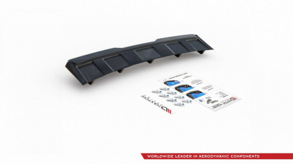 Podspoiler zadního nárazníku Škoda Kodiaq RS 2019 - se žebry černý lesklý plast