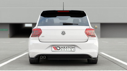 Podspoiler zadního nárazníku V.2 VW Polo GTI Mk6 černý lesklý plast