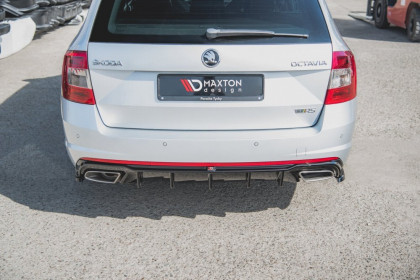 Splittery zadní boční V.2 Škoda Octavia RS Mk3/Mk3 FL Hatchback/Kombi černý lesklý plast