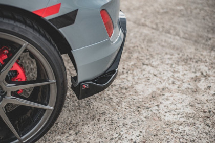 Splittery zadní boční Ford FIesta Mk8 ST carbon look