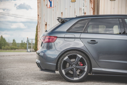 Splittery zadní boční V.1 Audi RS3 8V Sportback černý lesklý plast