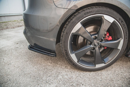 Splittery zadní boční V.1 Audi RS3 8V Sportback černý lesklý plast