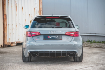 Difuzor zadního nárazníku Audi RS3 8V Sportback černý lesklý plast