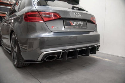 Difuzor zadního nárazníku Racing V.2 Audi RS3 8V Sportback černý lesklý plast