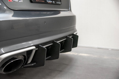 Difuzor zadního nárazníku Racing V.2 Audi RS3 8V Sportback černý lesklý plast