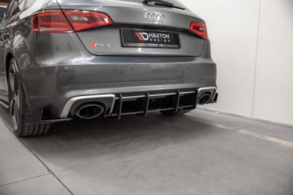 Difuzor zadního nárazníku Racing V.1 Audi RS3 8V Sportback černý lesklý plast