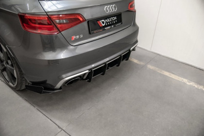 Difuzor zadního nárazníku Racing V.1 Audi RS3 8V Sportback černý lesklý plast