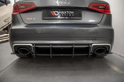 Difuzor zadního nárazníku Racing V.1 Audi RS3 8V Sportback černý lesklý plast