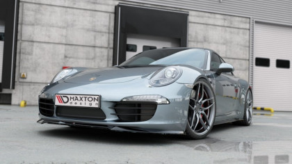 Spojler pod nárazník lipa V.1 Porsche 911 Carrera 991 černý lesklý plast