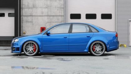Prahové lišty Audi RS4 B7 carbon look