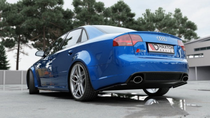 Splittery zadní boční Audi RS4 Sedan B7 černý lesklý plast